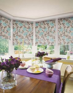 flower designed roller blinds