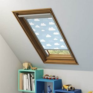 velux window blinds cloud patterns