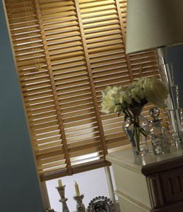 faux wooden blinds for the living room