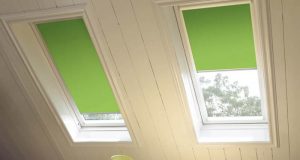 velux window green blinds