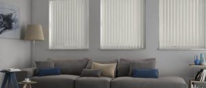 vertical blinds in lounge