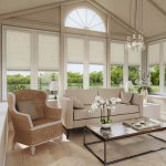 Cream conservatory blinds